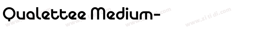 Qualettee Medium字体转换